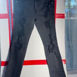 PACSUN Black Distressed Skinny Jeans – Women’s